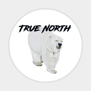 Angry Polar Bear in the True North Magnet